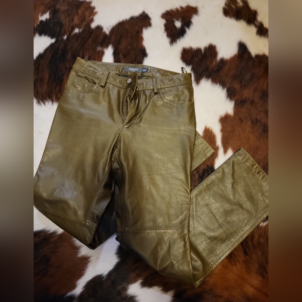 Vintage 90s Gap Bootcut leather pant